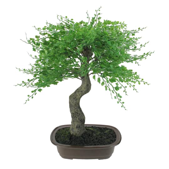 16" Artificial Mini Maple Bonsai Tree in Brown Pot By Northlight | Michaels®